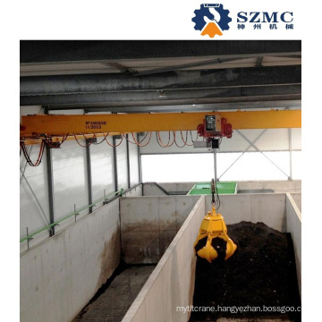 10t Ldz Type Workshop Single Girder Grab Crane for Hot Sale